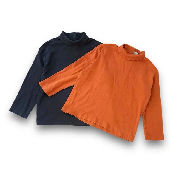 Zara | Bundle of Two Toddler Turtlenecks (3-4 yrs) 🧡🖤 - Picture 1 of 8